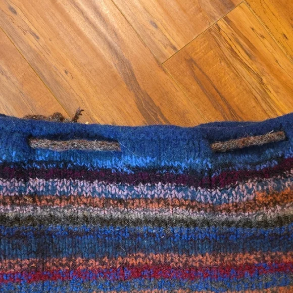 Multicolor Knit Storage Bag